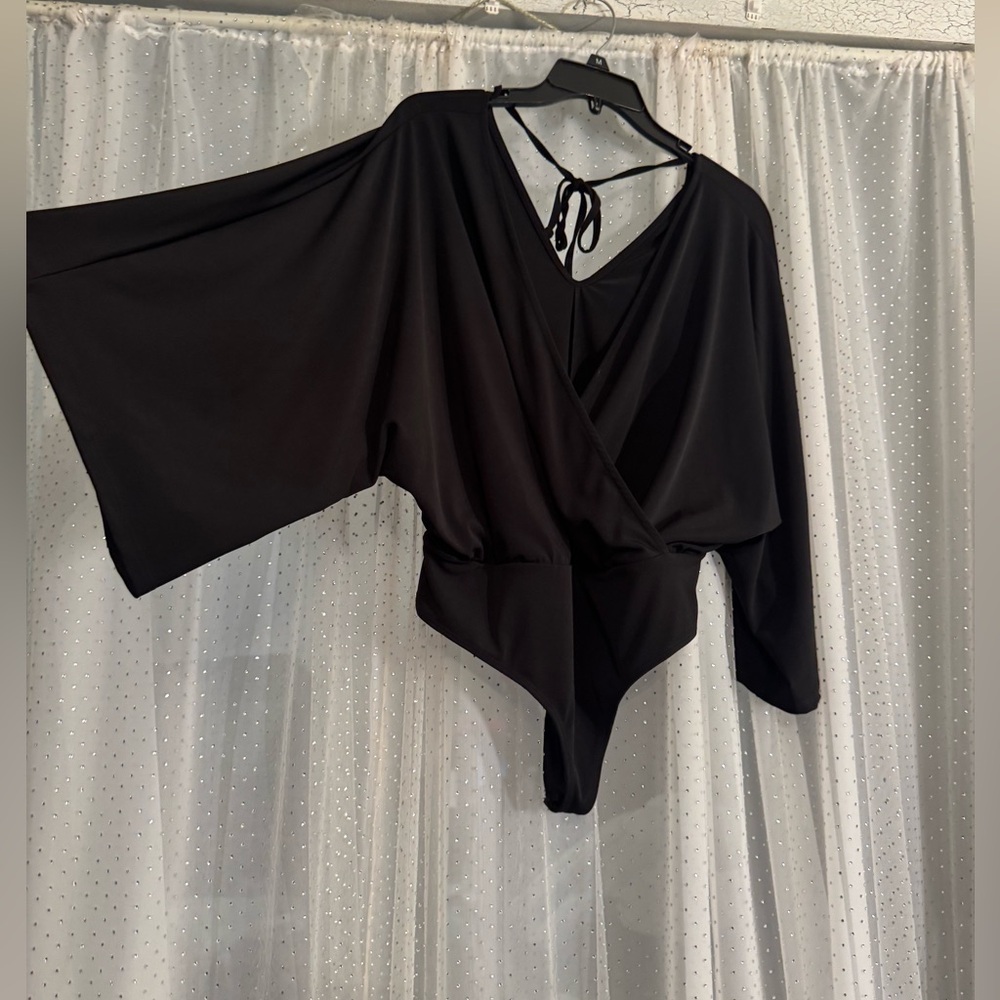 ASOS kimono sleeve thong body suit